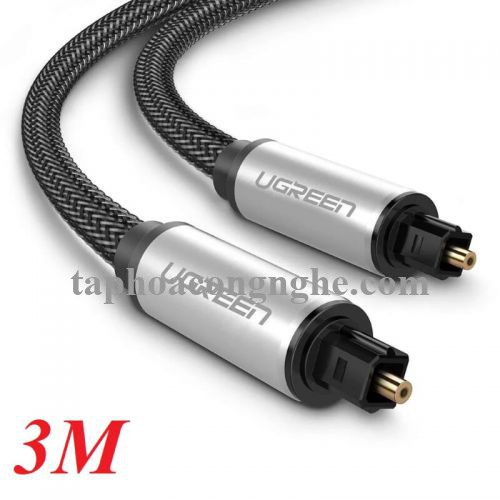 Ugreen 10541 3M màu Xám Dây cáp quang âm thanh 2 đầu dương AV108 30010541